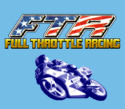 Full Throttle Racing (USA) (Beta) Title Screen